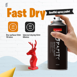 Pintura en Aerosol SANVO Multisuperficie, Alta Pigmentación, Secado Rápido, para Arte Mural, <span class=keywords><strong>Graffiti</strong></span> Callejero, Decoración de Muebles - Product Image 3
