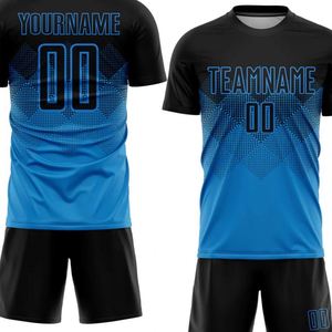 Short Sleeve Soccer Football Jersey Set Breathable Quick Dry Performance Match Training Uniform <b>Shirt</b> and Shorts for Men Youth - Product Image 4