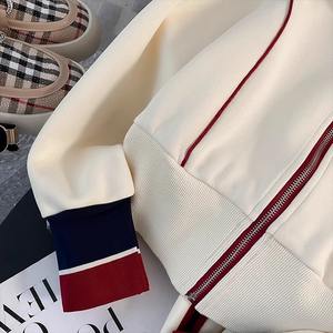 ชุดเซ็ตเสื้อฮู้ดกับกางเกงขายาวทรงกว้าง สไตล์ลำลองแฟชั่นสปอร์ต สำหรับผู้หญิง คุณภาพสูง ขายส่ง สำหรับฤดูใบไม้ผลิและฤดูใบไม้ร่วง 2 ชุด - Product Image 6