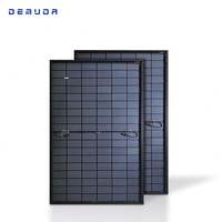 Module photovoltaïque monocristallin mono noir intégral de 435 W, type N, demi-cellule, verre simple, AII Black, pour usage industriel