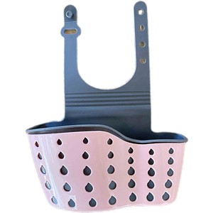 Panier égouttoir double couche suspendu pour évier, en PP, couleur verte, support de rangement suspendu pour marques indépendantes - Product Image 4