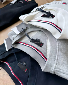 Hợp thời trang thương hiệu mới cao cấp chất lượng cao da thoáng khí thân thiện với kinh doanh cổ điển giải trí mùa xuân hoodie Bộ đồ thể thao tùy chỉnh - Product Image 2