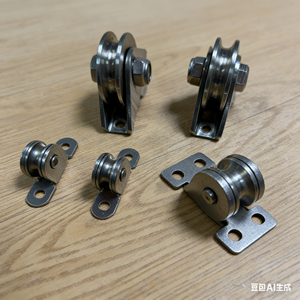 Accessoires de quincaillerie pour stores de lucarne, roulettes modernes en acier pour portes coulissantes, accessoires de rideaux, poulie - Product Image 3