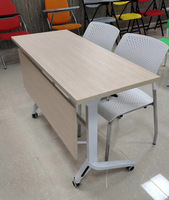 Bureau pliant Greatway avec roulettes, table de réunion, de formation et d'étude pliable pour le bureau