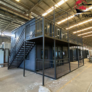 Maison préfabriquée pliable à bon <span class=keywords><strong>prix</strong></span>, 20 pieds, 40 pieds, 2 étages, maison préfabriquée de luxe, 2 étages, 40 pieds, maisons conteneurs extensibles, maison conteneur - Product Image 1