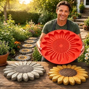 Sunflower <b>Silicone</b> Mold Non Stick <b>Baking</b> <b>Tray</b> Eco Friendly Cake Decorating Mould for Dessert Party - Product Image 1