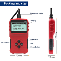 Détecteur de défauts de moteur électrique pour voiture, outil de diagnostic ob2, scanner, version, vente en gros