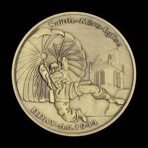 Pièce commémorative aéroportée française plaquée bronze D Day 6.6.<span class=keywords><strong>1944</strong></span> Challenge Coin Souvenir pour cadeau ou Collection - Product Image 2