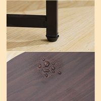 Armoires de chevet Petite table ronde à deux étages, support en fer Table basse noire blanche Table de rangement Peut stocker des débris Bureau latéral