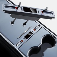 Meilleurs cadeaux Tesla Model 3 Y voiture USB Hub Type-C chargeur rapide rétractable PD 27W câble Lightning accessoires de voiture