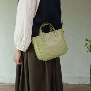 Women's Genuine Leather Handbag Red Avocado Green Top Layer Cowhide Shoulder <b>Bag</b> Crossbody <b>Bag</b> Everyday Use Durable - Product Image 1