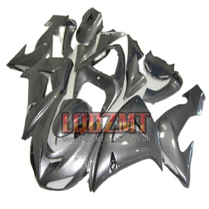 Cuerpo de inyección para <span class=keywords><strong>KAWASAKI</strong></span> NINJA <span class=keywords><strong>ZX</strong></span> <span class=keywords><strong>10</strong></span> <span class=keywords><strong>R</strong></span> 10R 1000 CC ZX10R 06 07 51No.28 ZX1000 2006 <span class=keywords><strong>2007</strong></span> OEM Kit de carenado gris plateado - Product Image 1