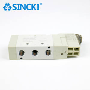 SINCKI 5V210-08 5-портовый электромагнитный клапан из алюминиевого сплава 24 В пневматические регулирующие клапаны <span class=keywords><strong>2</strong></span> способа - Product Image 2