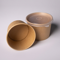 Gobelet à soupe en papier de haute qualité, écologique, jetable, recyclé, 8oz, 16oz, 26oz, 32oz, impression personnalisée