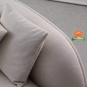 Blanc Moderne Modernos Minimaliste Sectionnel Wohnzimm Mobels Couches Boucle Incurvé Salon Canapé Modulaire Pour La Maison De Luxe - Product Image 5