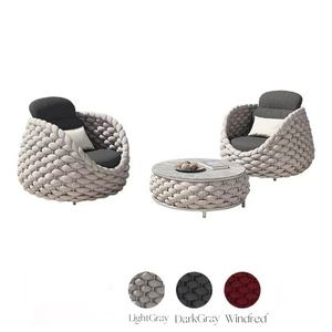 أرائك حديثة للأماكن الخارجية للفناء والحدائق ، أرائك خارجية لفندق Jardin Exterieur Sof Terrassenmo - Product Image 3