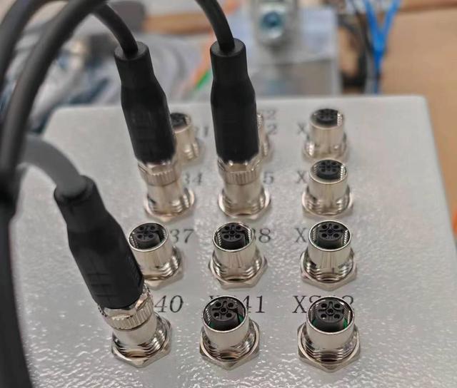 Baymrs Installation Behind the Board M12 Male/Female Power Panel Connectors 5 Pin a B Coded IP67 Rated 4A 60V