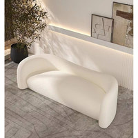 Ensemble de meubles de luxe pour la maison au design italien moderne, canapé-lit d'angle en tissu imperméable pour villa