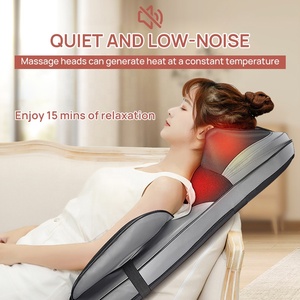 Cojín de Masaje Amasador 3D con Calefacción y Vibración, Masajeador Shiatsu para Cuello y Espalda, Silla de Masaje para Alivio del Dolor de Espalda - Product Image 4