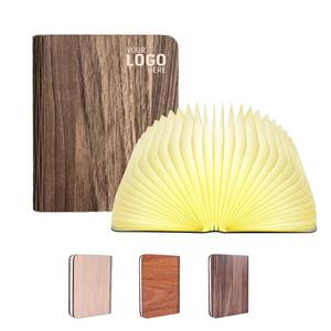 Lámpara de Lectura LED Plegable con Cubierta de Madera y Papel Tyvek, Recargable por USB, para Regalo Creativo - Product Image 5