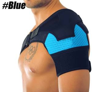 Penopang bahu Neoprene bernapas uniseks, dapat disesuaikan untuk Rotator Cuff Tendonitis AC sendi Bursitis penstabil nyeri - Product Image 3