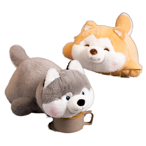 Adorable coussin vertical long pour chien et <span class=keywords><strong>chat</strong></span>, en tissu doux et moelleux, rembourrage entièrement résistant, multi-usages, pour la sieste - Product Image 1
