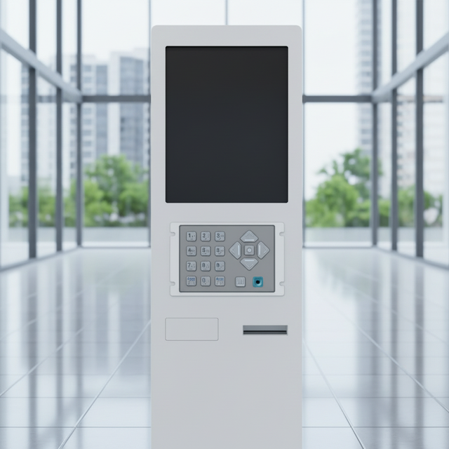 18-Key Audio Navigation Keypad with Braille Accessible USB Keyboard for Self-Service and Public Information Terminals