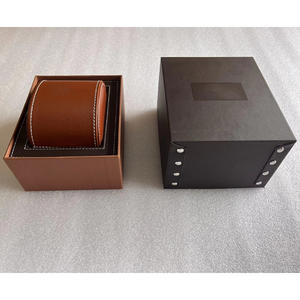 Factory Direct Luxury Brown <b>Roll</b> Watch <b>Box</b>, Travel Portable Watch Case with Custom Logo, High Quality Brand Watch <b>Box</b> - Product Image 3
