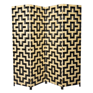 Dormitorio Pantallas DE PRIVACIDAD Partición 4 Panel Papel Tejido Particiones de pared plegables y divisores vendibles - Product Image 1