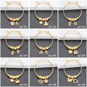 Charme personnalisé plaqué or 24 carats pour bracelet pour bébé, enfant, femme - Collection exclusive de bracelets et de joncs - Product Image 4