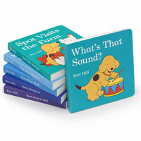 Libros de cartón de tapa dura personalizados al por mayor para niños, libros educativos de cuentos con tapa dura, impresión de libros infantiles
