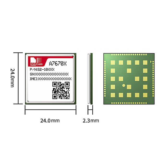 SIMCom A7670 series A7670SA 4G Module supports wireless modes A7670SA-LASE S2109ZY Module LTE Cat 1 + 2G module