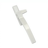 Poignée de fenêtre à battant en alliage d'aluminium ultra-mince à point unique, quincaillerie durable pour portes et fenêtres, installation facile pour appartement