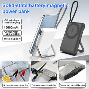พาวเวอร์แบงค์แม่เหล็กไร้สาย 25W พร้อมสายชาร์จ Type C และที่วางโทรศัพท์มือถือ สำหรับชาร์จโทรศัพท์มือถือ  ข้อเสนอสุดคุ้ม - Product Image 3