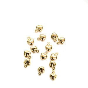 B4840 fashion asli 14k emas penuh jimat hati liontin kalung putih perak jimat pembuatan perhiasan permanen - Product Image 5