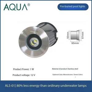 Vente chaude RVB extérieur LED lumière <span class=keywords><strong>enterrée</strong></span> 1W canal 1W lumière de paysage intégrée pour outils et accessoires de <span class=keywords><strong>piscine</strong></span> de jardin - Product Image 2