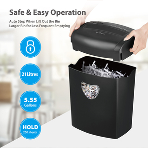 Văn phòng sử dụng vừa làm nhiệm vụ cắt chéo giấy Shredder Nhà cung cấp tàu khu trục nhà máy giấy tàu khu trục - Product Image 2