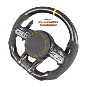 พวงมาลัยคาร์บอนไฟเบอร์สำหรับ Mercedes A45 W176 <span class=keywords><strong>AMG</strong></span> W177การอัพเกรดภายในสมรรถนะ - Product Image 3