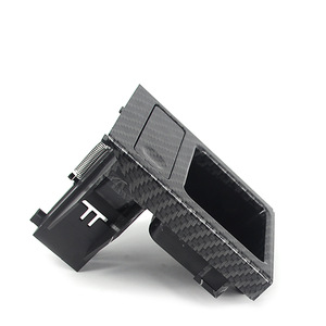 Portavasos de fibra de carbono para BMW Serie 3, caja de almacenamiento para la consola central, bandeja multifuncional para monedas - Product Image 3