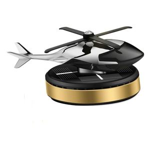 Diffuseur d'air pour voiture en forme d'hélicoptère, modèle d'avion à énergie solaire, décoration de la console centrale, parfum automobile - Product Image 3
