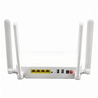 Modem Dual Band ONT dengan 4GE + 2USB 2.4G 5.8G XPON ONU GPON terbaru jaringan WIFI dan TCP