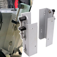 Plaques de montage AromaNano en aluminium de 6 pouces pour moteur hors-bord - Capacité de charge de 150 CV, levage maximal de 4 pouces, transom de moteur manuel