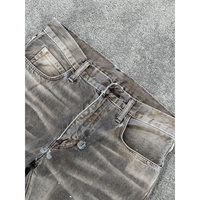 Jeans Homme Hombre Rock Revival Jeans Hommes Pantalon Jeans Hommes Lourds Déchiré Pantalons en Denim pour Hommes