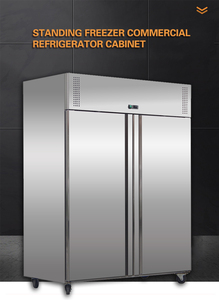ตู้เย็นสแตนเลสสองประตูสำหรับโรงแรมและร้านอาหาร รุ่น LB800-AR02 สแตนเลสสตีล - Product Image 4