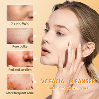 Limpiador facial MOOYAM Beat Sale VC Limpieza profunda Blanqueamiento Brillo Hidratante Control de aceite Vitamina C Lavado facial