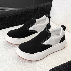 Chaussures décontractées de printemps pour hommes et femmes, style couple, semelle épaisse, effet rehausseur, chaussures tendance streetwear, bout rond, chaussures sportives - Product Image 1