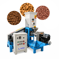 Machine de production d'extrudeuses de granulés humides pour aliments pour animaux de compagnie, aliments pour poissons flottants et friandises pour chiens, capacité 300 kg/h, pour le Nigeria