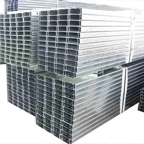 60000 Square Meters Factory 41*41 mm 2.5 mm Thickness HDG Steel Rail C Channel for Solar Mounting System