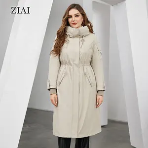 Winddichte Gewatteerde Jas Lange Jas Winter Warm Jasje Oversized Parka Vrouwen Jas