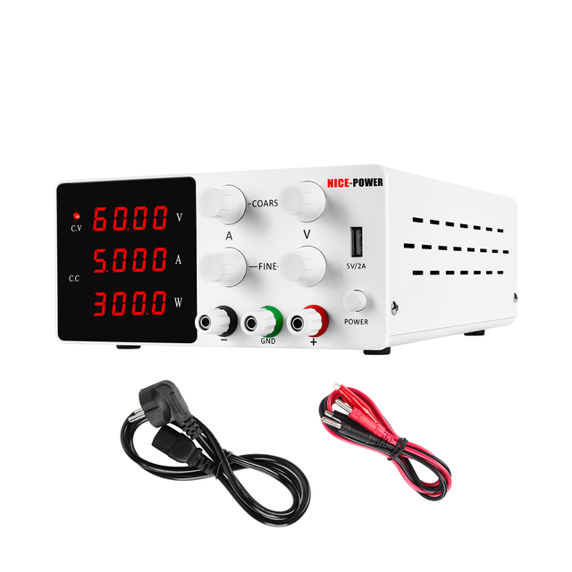 NICE-POWER SPS-W605 60V 5A 300W Adjustable DC Power Supply Maintenance Source for Phone Repair 220V Input 50Hz Output Frequency